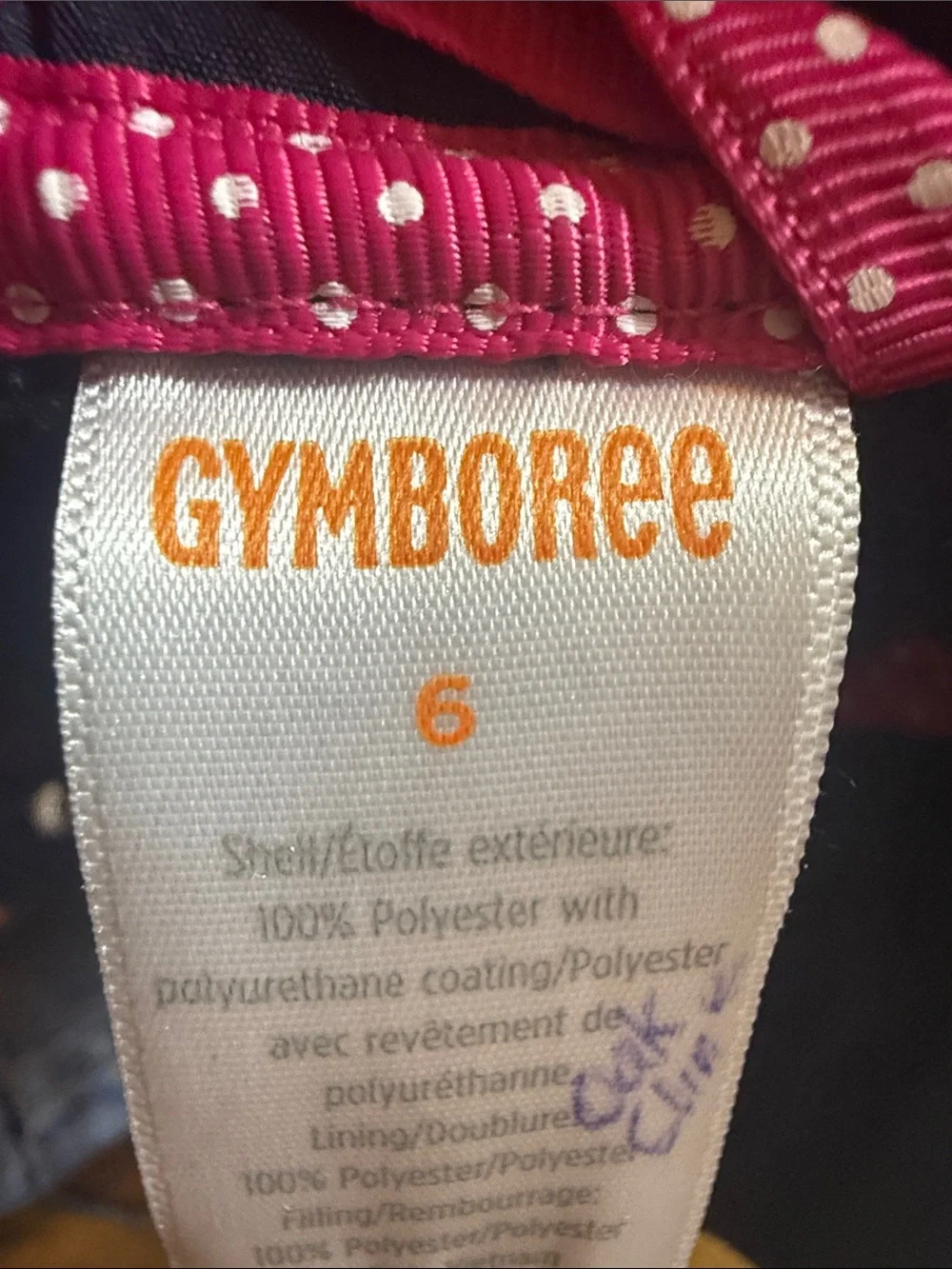 Quilted Bow Pocket Jacket Blue Size 6 Gymboree
